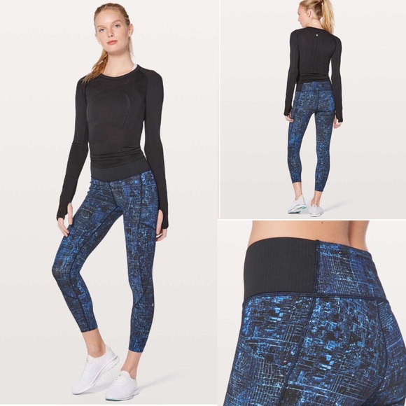 lululemon athletica Pants - 🍋 Lululemon Keep Your Form Tight 25"
City Lights Multi Black / Black! EUC